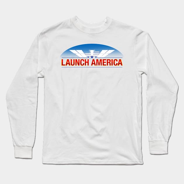 Launch America Long Sleeve T-Shirt by Adaba